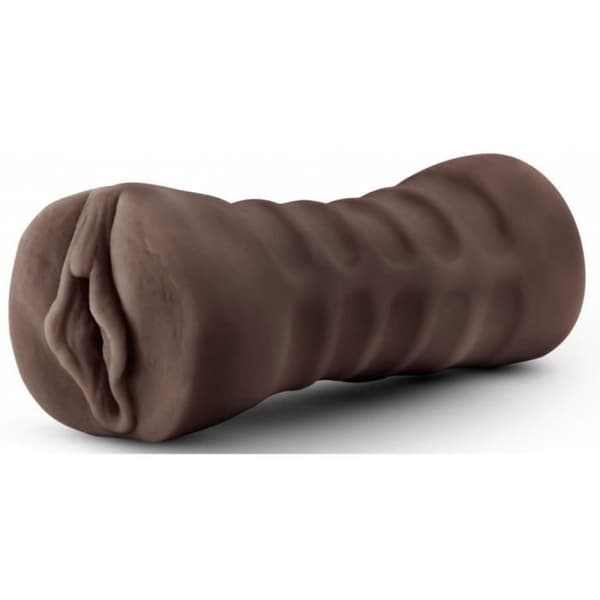Masturbator - Alexis - Hot Chocolate Brown Vagina - Realistisk - Vibrerande - Minivibrator ingår