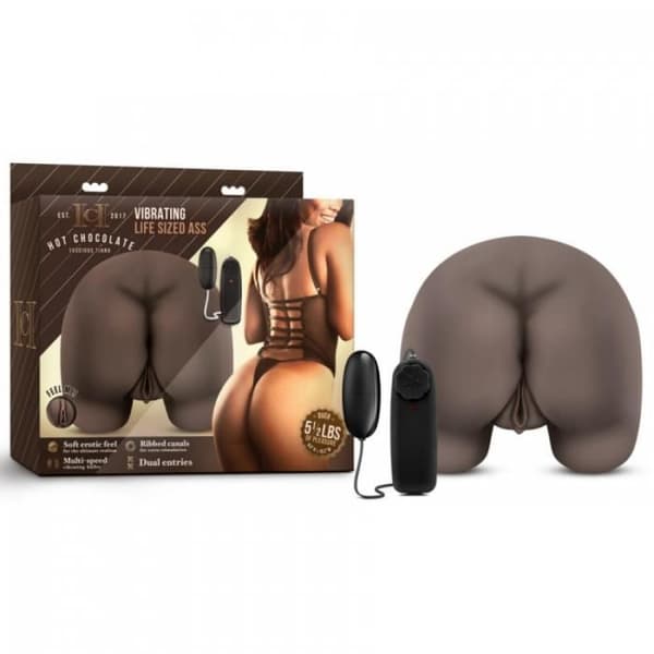 Masturbator - Luscious - Tiana - Vibrerande - Anus och slida - Hot Chocolate Brown