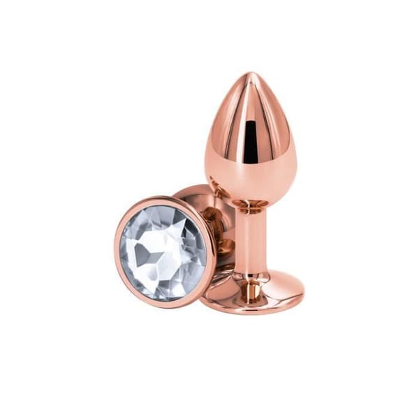 Plug NS Novelties - Rosa bakdel eller liten genomskinlig