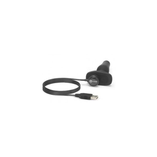 Plug anal - B-Vibe - Nybörjare - Fjärrstyrd - Hypoallergeniskt silikon - Svart