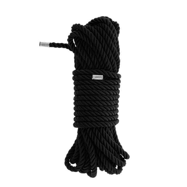 Bondage rep - BLAZE - DELUXE - 10M - Svart - Anti-fray