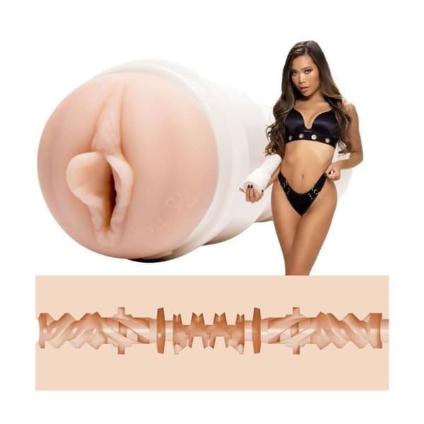 Masturbator - Fleshlight - Vina Sky - Vagina - Med sug - Beige