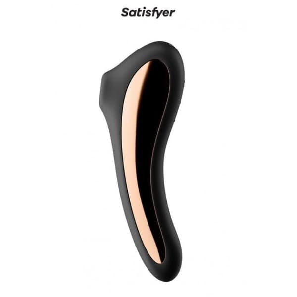 Sexleksak - Satisfyer - Dual Kiss - Svart - Vibrator - Klitoral stimulator med pulserande luft