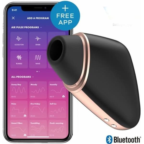 Klitorisstimulator - Satisfyer - Love Triangle - Silikon - Ansluten - Svart