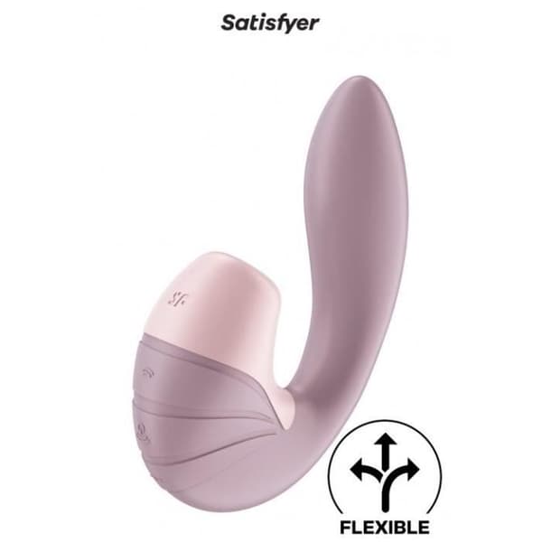 Dubbel stimulerare - Satisfyer - Supernova - Ros - Klitorisstimulering - Dubbel penetrering
