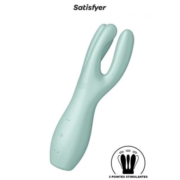 Vibromassör - Satisfyer - Threesome 3 - Grön - Klitorisstimulering - 3 flexibla armar