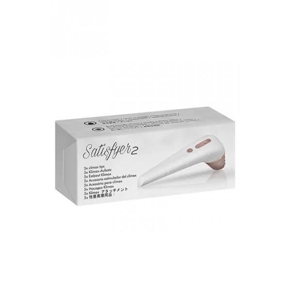 Tips för stimulator - SATISFYER - Satisfyer 2 Next Generation - Set om 5 - Silikon - Vit