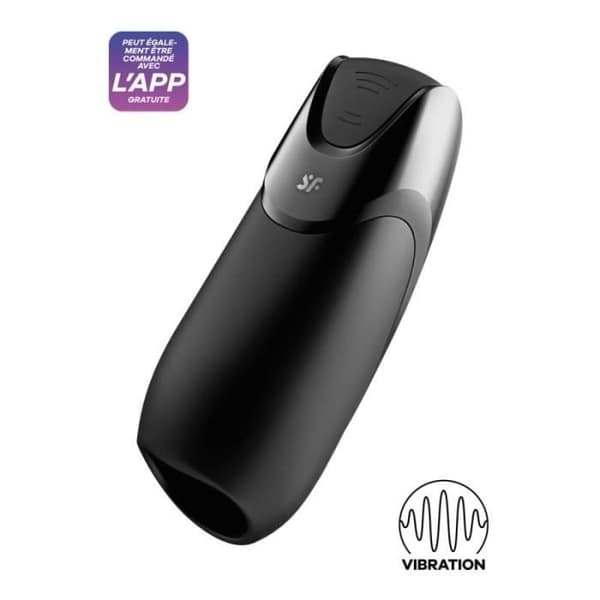 Masturbator - Satisfyer - Men vibration+ Connected - Ergonomisk - Vibrerande - Anpassningsbar