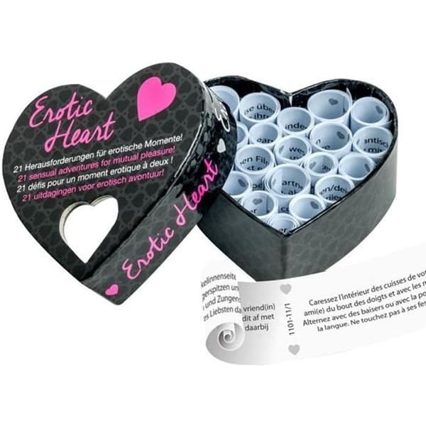 Naughty games kit - Ej specificerat - 21 pergament - Mått: 7x7x4 cm - För vuxna - Röd