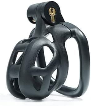Hane lättvikts 3D V2 Cobra Resin Chastity Cage Lock Device 4 Ring Belt