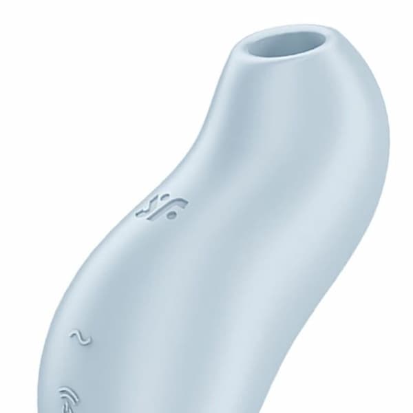 Klitorisstimulator - SATISFYER - Pocket Pro 1 - Ljusblå - Medicinskt silikon - Uppladdningsbar