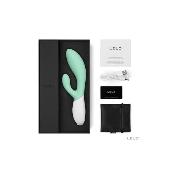 Vibromassager Rabbit - Lelo - Ina 3 - 10 stimulationslägen - 100% vattentät - Färg Sjögräs