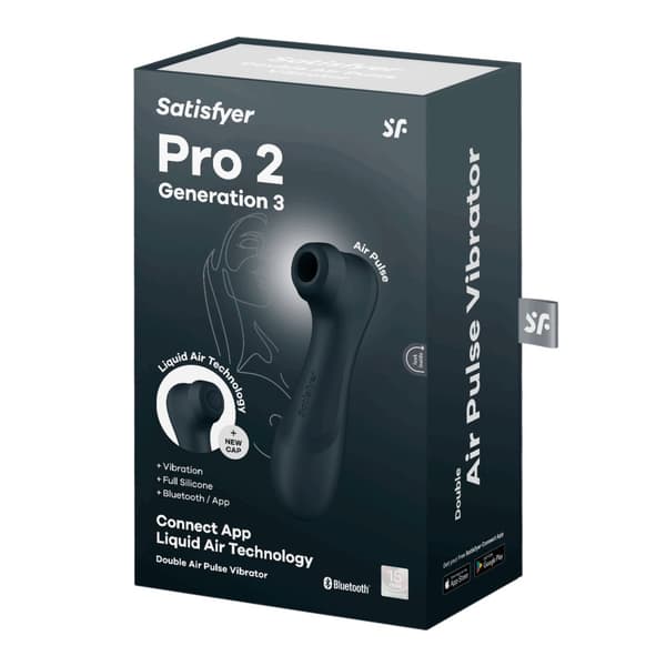 Satisfyer - Clitoral Stimulator PRO 2 GENERATION 3 (svart)