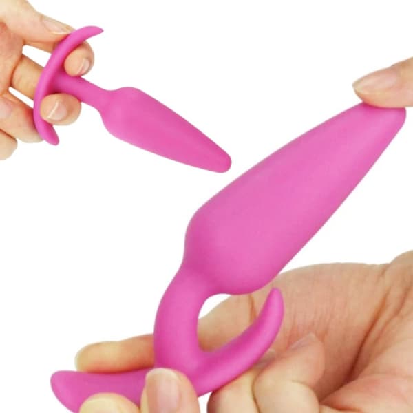 Lovetoy analplugg LURE ME SILICONE ANAL PLUG S (rosa)