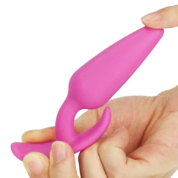 Lovetoy analplugg LURE ME SILICONE ANAL PLUG S (rosa)