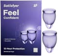Pikkukuva 10 / 10: Satisfyer - FEEL CONFIDENT kuukautiskupit (violetti)