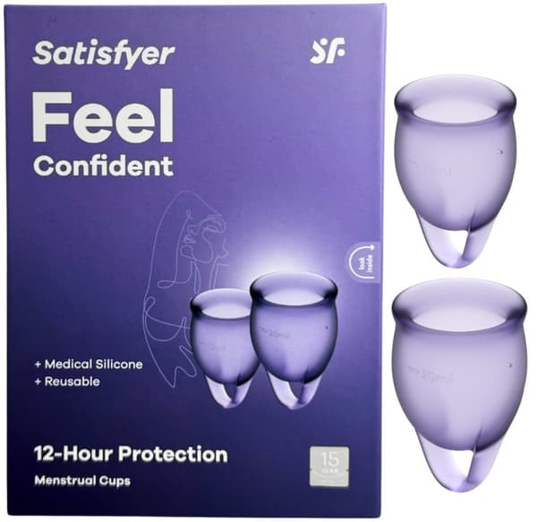 Satisfyer - FEEL CONFIDENT kuukautiskupit (violetti)
