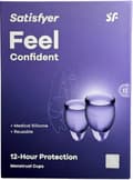 Pikkukuva 1 / 10: Satisfyer - FEEL CONFIDENT kuukautiskupit (violetti)