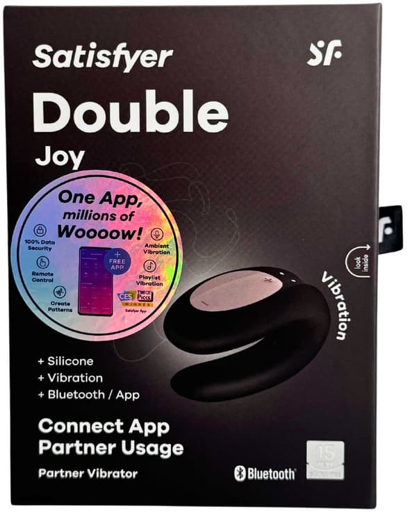 Satisfyer - DOUBLE JOY Vibraattori (musta)