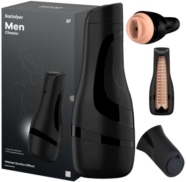 Satisfyer - Masturbator MEN CLASSIC (svart)