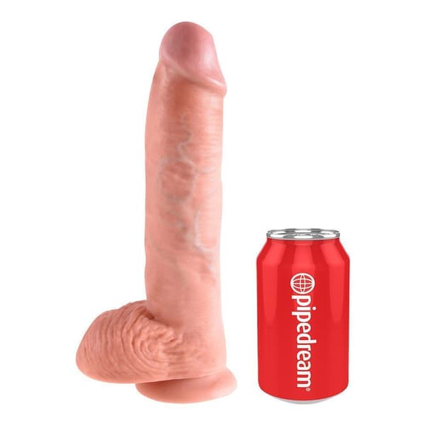 King Cock 10"– 25 cm Cock with Balls Realistisk Dildo