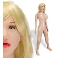 Miniatyrbild 1 av 6: Högkvalitativ premium blow-up docka blond med gröna ögon Evy