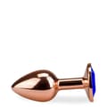 Miniatyrbild 2 av 4: Plugg i metall anal rosabud roseguld storlek S 50g - Saphir