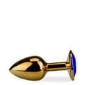Miniatyrbild 2 av 4: Rosa guld metall anal plugg smycke storlek S 50g - Saphir