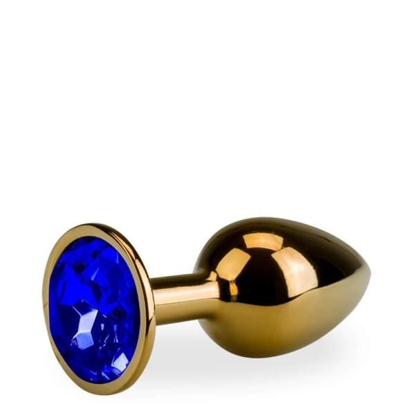 Rosa guld metall anal plugg smycke storlek S 50g - Saphir