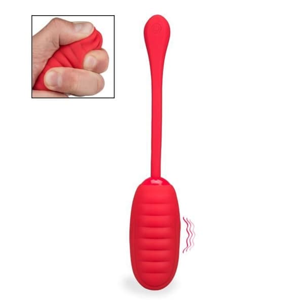 Vibrerande ägg komfort och 12 lägen Eros - Fjärrstyrd vibrator för par - Röd