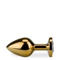 Miniatyrbild 2 av 4: Metal plug anal rosaskjärt med guld M 88g - 6 färger - Diamant