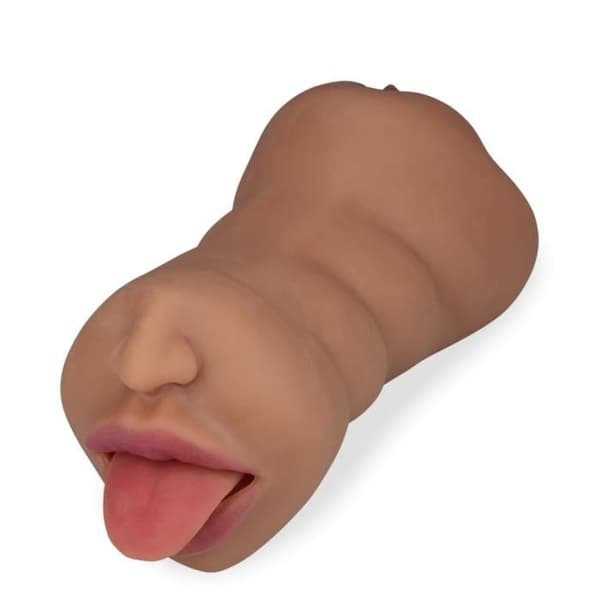 Masturbator man Realistic Vagina Artificial Vagina Mouth Tongue Drawn and Vagina Talia - Matte Skin