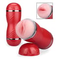 Miniatyrbild 2 av 4: Masturbator för män dubbel ingång vagina mun Salome - Röd