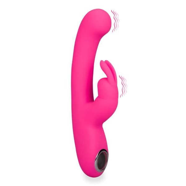 Vibromassör kanin 9 lägen och 9 hastigheter Vanilj - Rosa
