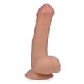 Miniatyrbild 1 av 4: Gode godemichet ventouse Real Skin 18,0 cm Esteban gode vaginal eller anal för man eller kvinna - Ljus hud
