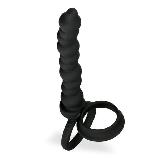 Dubbel cockring med plugg för dubbel penetrering Afternoon - LOVE AND VIBES Collection