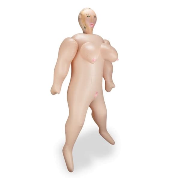 Kurvigt sexigt uppblåsbart docka - nöje - humor - vagina och mun Sylvia