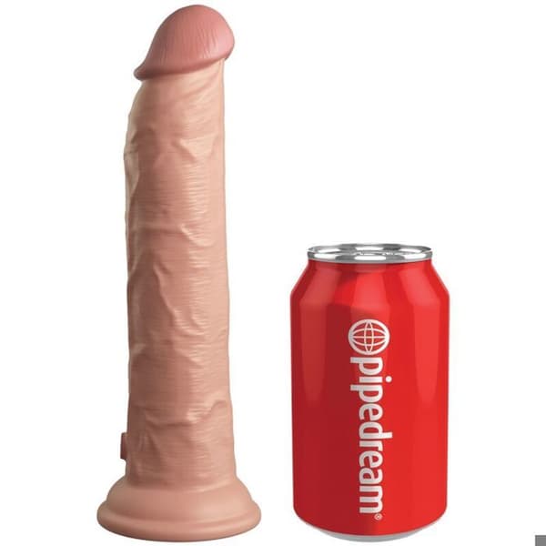 King Cock Elite Realistisk silikondildo med fjärrkontroll - 23cm