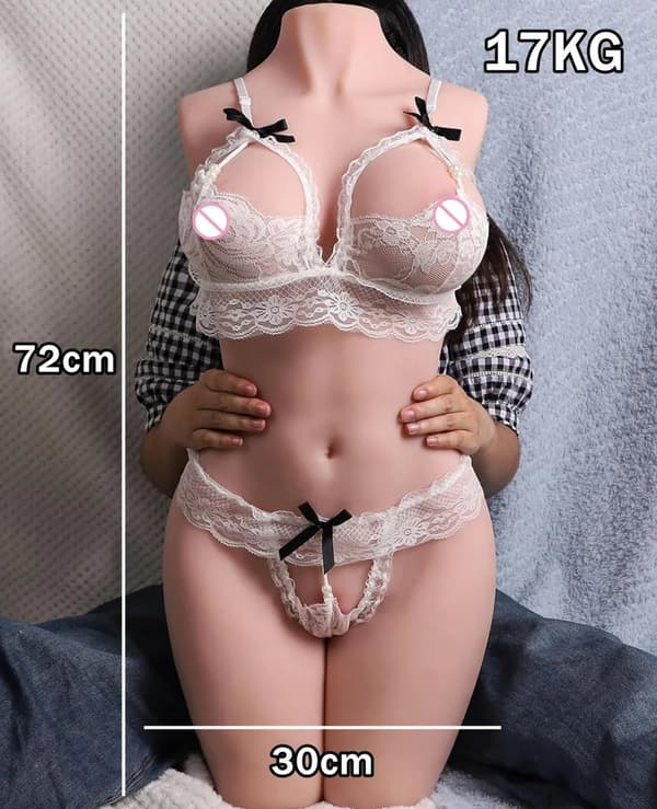 Realistisk Manlig Masturbator, Olika Vikter, Ultra-Mjuk Textur,17 kg docka
