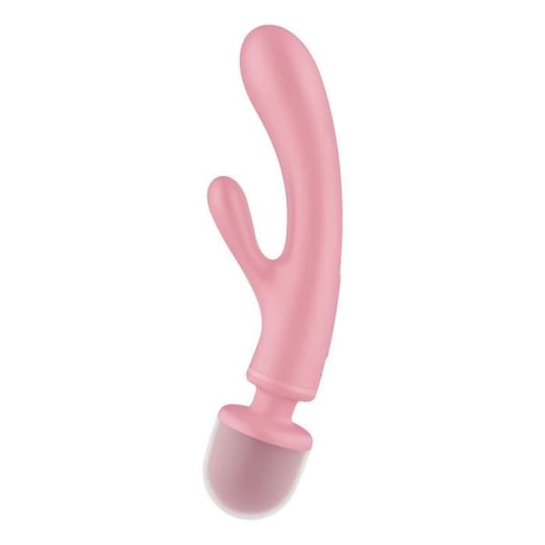 Satisfyer Triple Lover Vibrator - Rosa - 12 vibrationslägen - Vattentät design