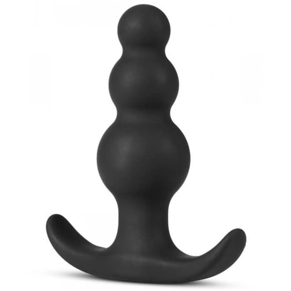Adventures Beaded Anal Plug i Silikon - unisex / vuxen Svart