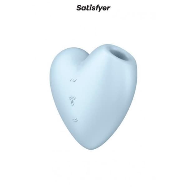 Klitoral stimulator - Satisfyer - Cutie Heart - Blå - Dubbel funktion - Air-pulse teknologi