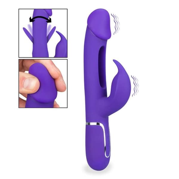 Vibromassager kanin med flappande Master