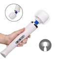 Miniatyrbild 1 av 4: Vit Vibrerande Massage Stick Uppladdningsbar Vibrator Kvinnlig Masturbator AV Stick Elektrisk Klitoris Vibrator