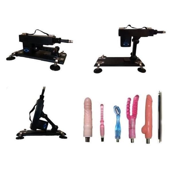 CON® Sexmaskin "MitraFucking" + 5 enkla eller dubbla dildos