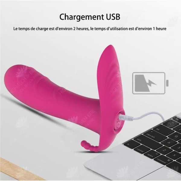 HTBE® Bärbar trådlös fjärrkontroll för vuxna kvinnor Multi-Frequency Magnetic Vibration Mobile G-Spot Stimulation M Stick