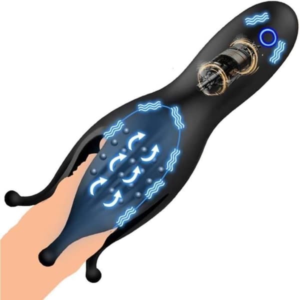 Masturbator - Sexleksak - Automatisk - Realistisk - Uppladdningsbar - Blå