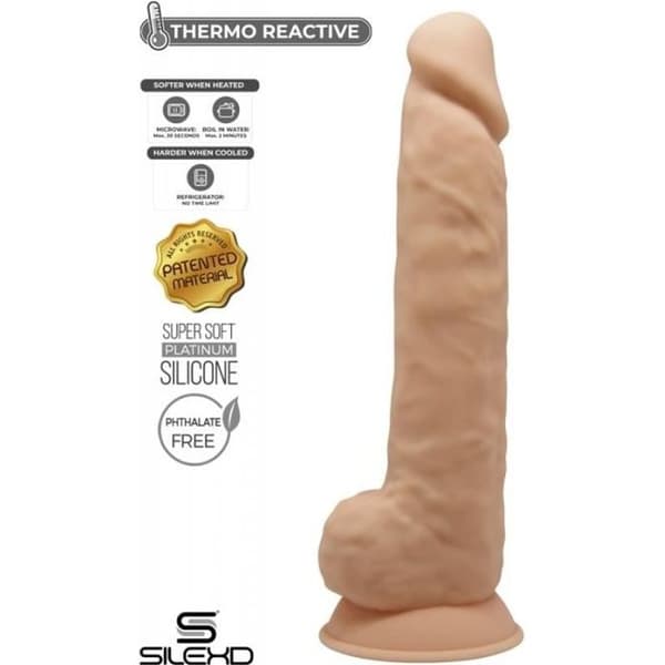Realistisk Dildo Sugkopp STOL Thermo Reactive Model 5 (10) Flesh