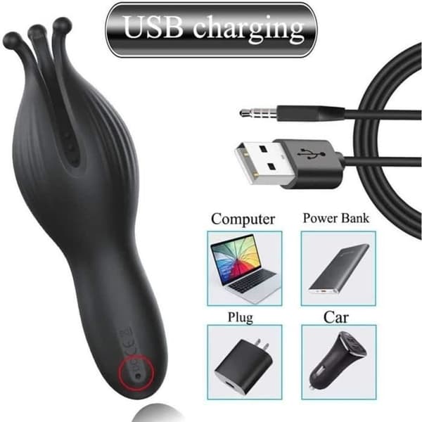 Massageapparat - Ej specificerad - Modell q5646 - Högkvalitativt silikon - USB uppladdningsbar - Flexibel