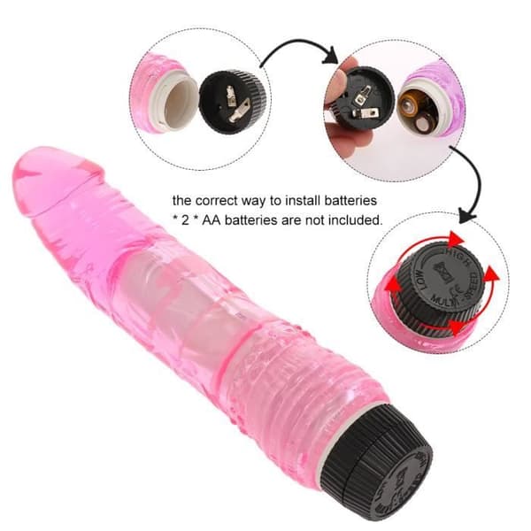 Vibrator - Ej specificerad - Flerhastighets - Rosa - ABS/TPE - Vattentät